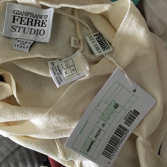 vintage nude bandage crop top Gianfranco Ferre Studio - Picture 6 of 7